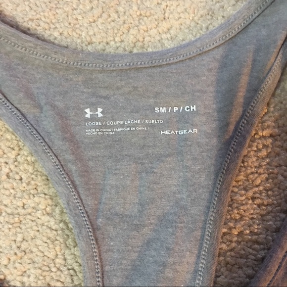 Under Armour Tank Crop Top Grey - Picture 2 of 3